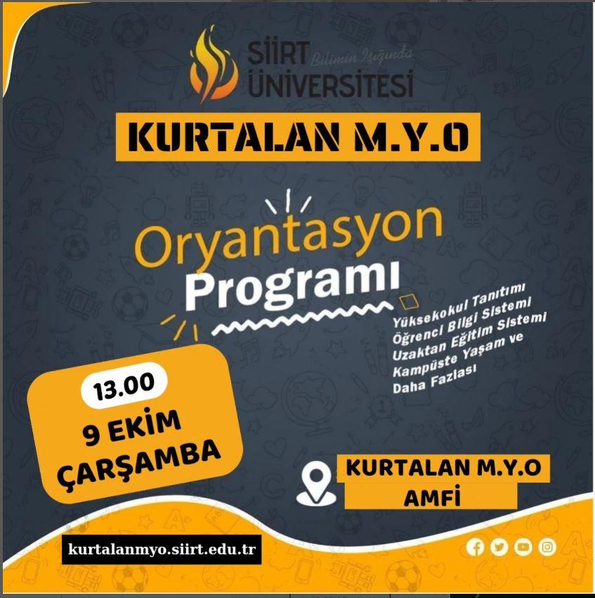 2024-2025 Eğitim Öğretim Yılı Oryantasyon Programı